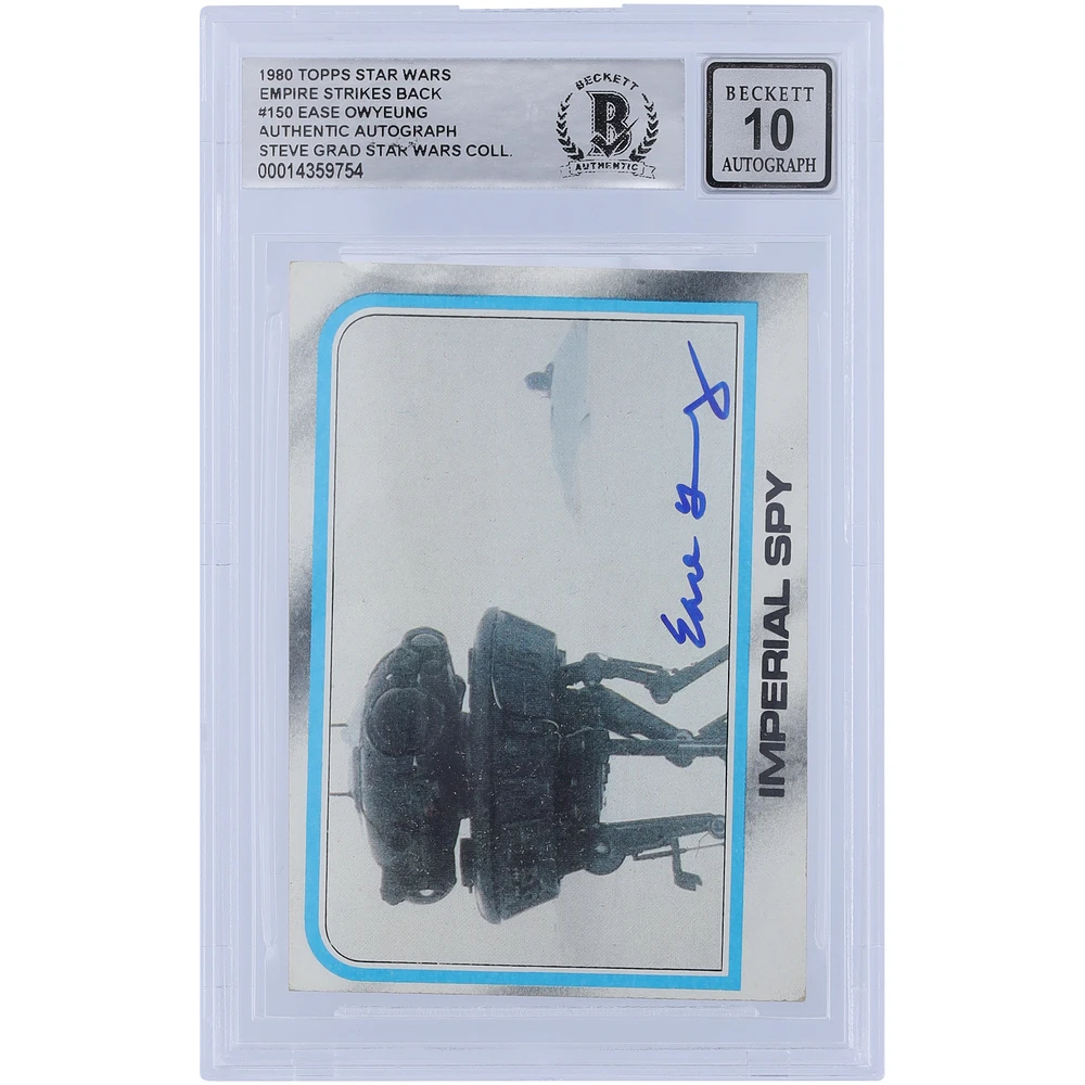 Ease Owyeung Star Wars Autographed 1980 Topps The Empire Strikes Back #150 BGS Authenticated 10 Card