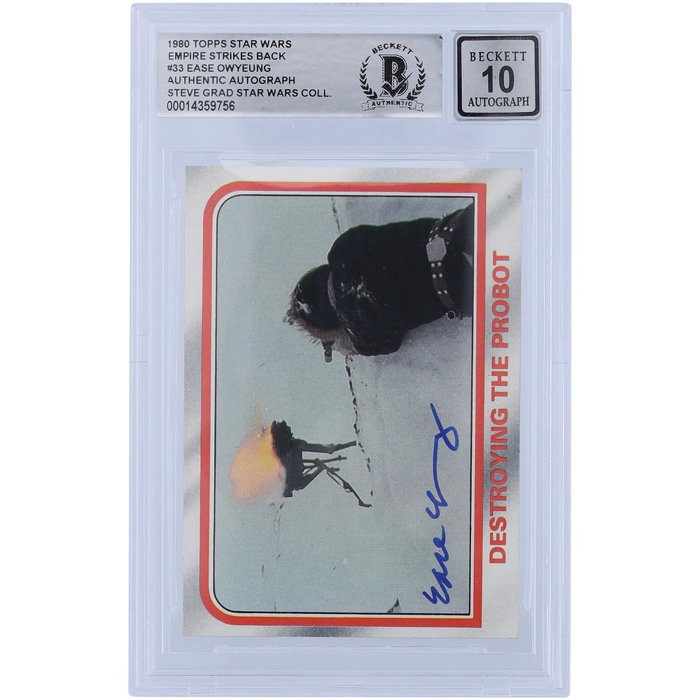 Ease Owyeung Star Wars Autographed Ease Owyeung Star Wars Autographed 1980 Topps Empire Strikes Back #33 BGS Authenticated 10 Card