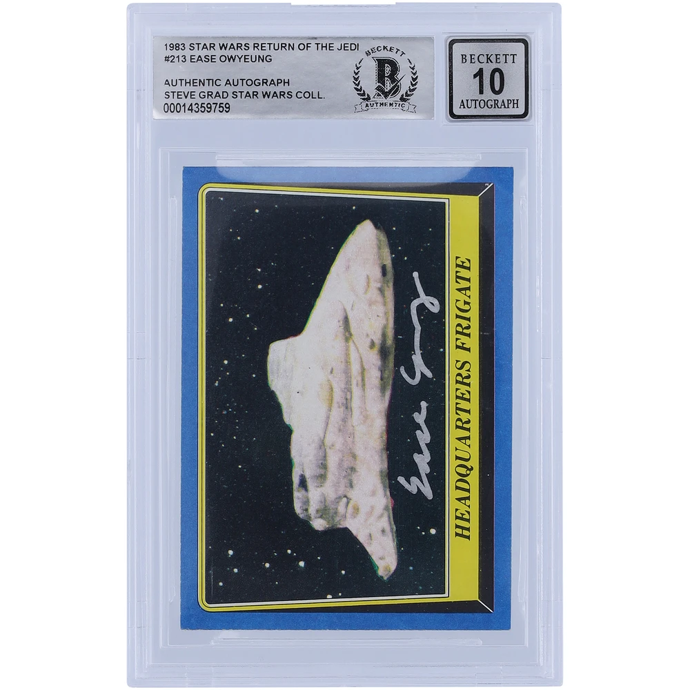 Ease Owyeung Star Wars Autographed 1983 Topps Return of the Jedi #213 BGS Authenticated 10 Card