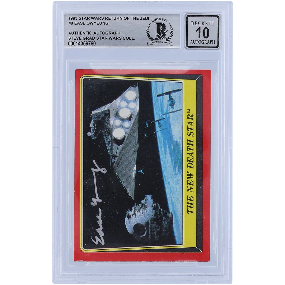 Ease Owyeung Star Wars Autographed 1983 Topps Return of the Jedi #9 BGS Authenticated 10 Card
