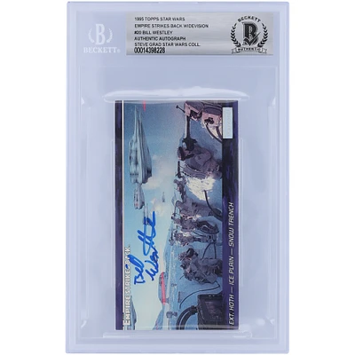 Bill Westley Star Wars Autographed 1995 Topps Star Wars Widevision #20 BGS Authenticated Card