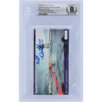 Bill Westley Star Wars Autographed 1995 Topps Star Wars Widevision #38 BGS Authenticated Card