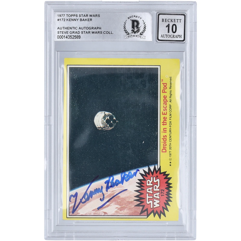 Kenny Baker Autographed 1977 Topps Star Wars #172 BGS Authenticated 10 Card