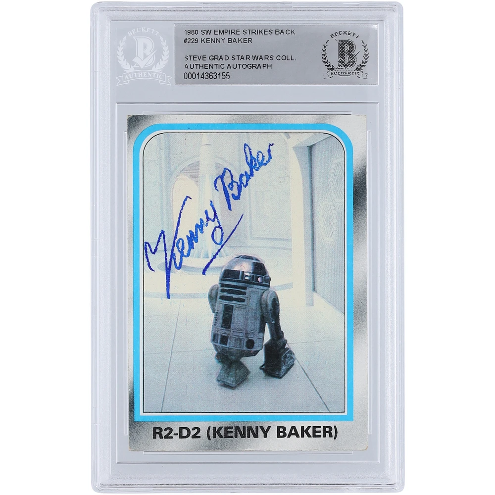Kenny Baker Star Wars Autographed 1980 Topps The Empire Strikes Back #229 BGS Authenticated Card