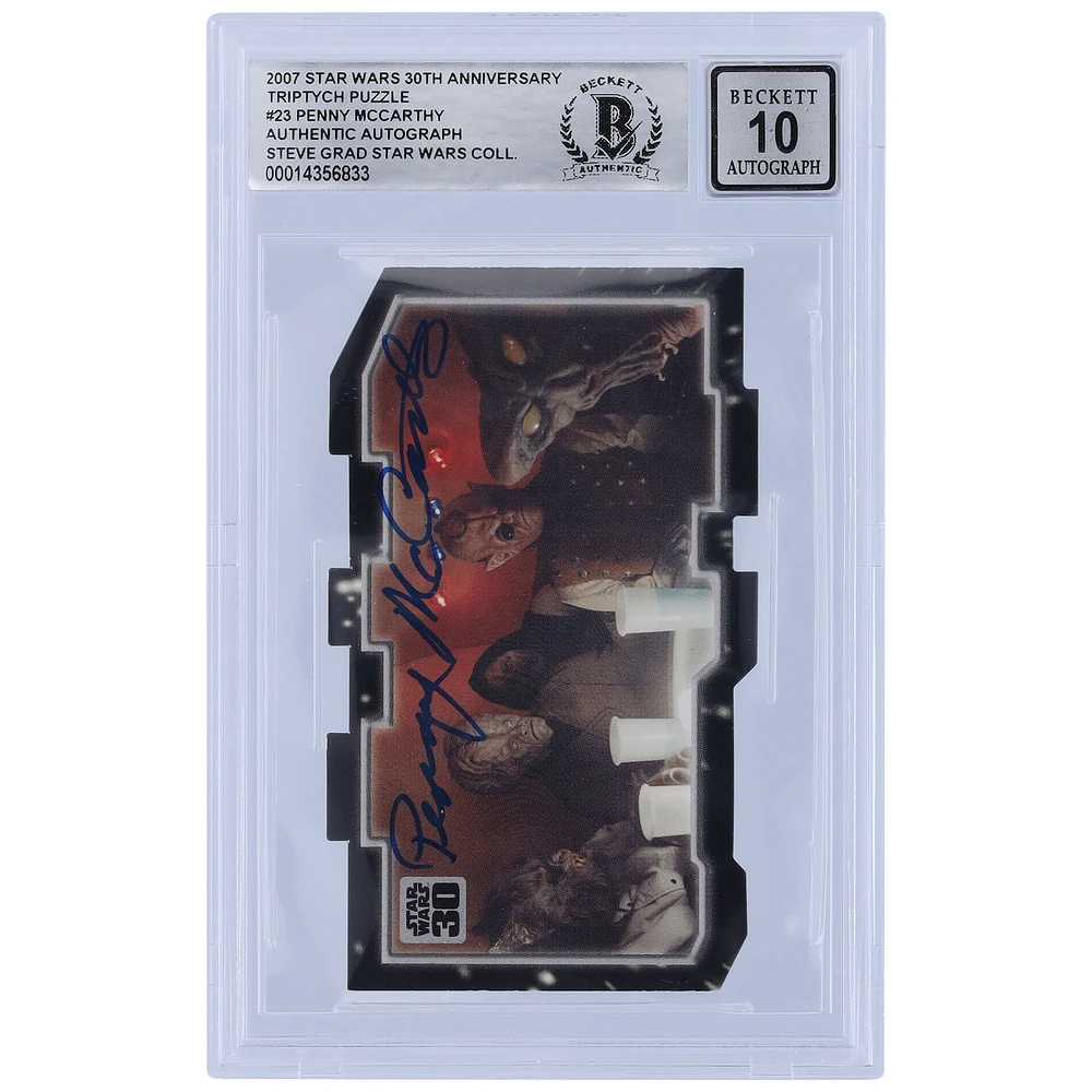 Penny McCarthy Star Wars Autographed 2007 Topps 30th Anniversary #23 BGS Authenticated 10 Card