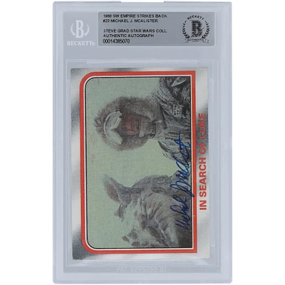 Michael McAlister Star Wars Autographed 1980 Topps The Empire Strikes Back #23 BGS Authenticated Card