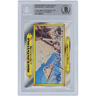 Michael McAlister Star Wars Autographed 1980 Topps The Empire Strikes Back #120 BGS Authenticated Card