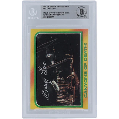 Gary Leo Star Wars Autographed 1980 Topps The Empire Strikes Back #292 BGS Authenticated Card