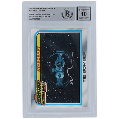 Marc Thorpe Star Wars Autographed 1980 Topps The Empire Strikes Back #143 BGS Authenticated Card