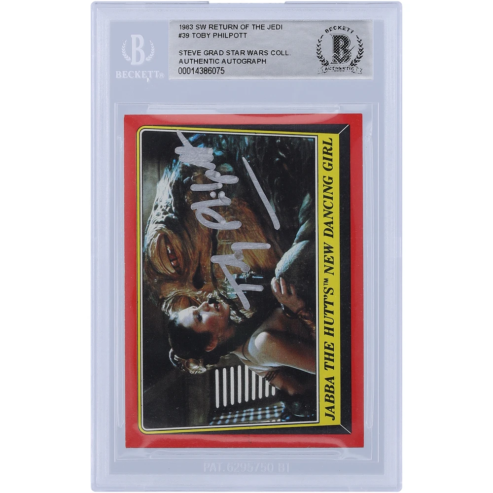 Toby Philpott Star Wars Autographed 1983 Topps Return of the Jedi #39 BGS Authenticated Card