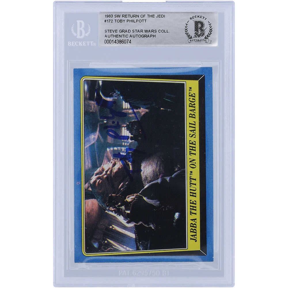 Toby Philpott Star Wars Autographed 1983 Topps Return of the Jedi #172 BGS Authenticated Card