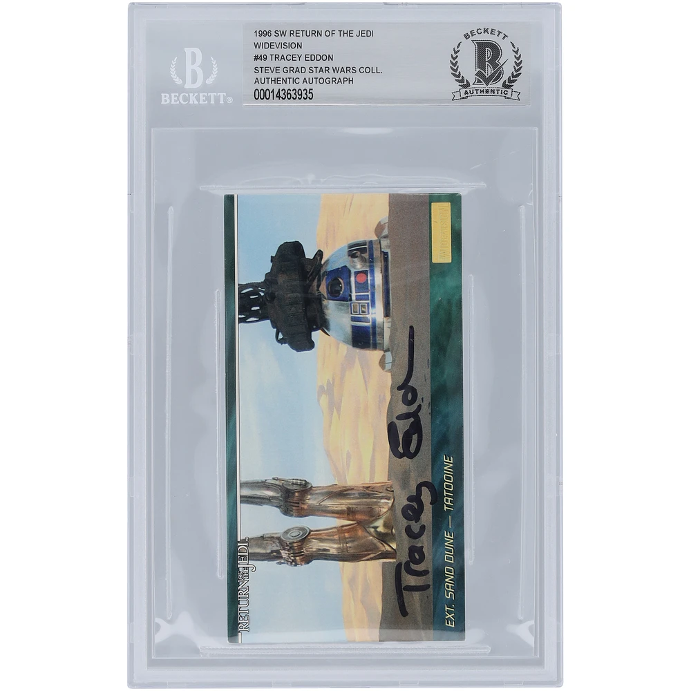 Tracey Eddon Star Wars Autographed 1996 Topps Return Of The Jedi Widevision #49 BGS Authenticated Card