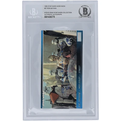 Ron Nathan Star Wars Autographed 1995 Topps Widevision #37 BGS Authenticated Card with "Obi-Wan Kenobi Double" Inscription