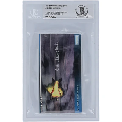 Bob Shepherd Star Wars Autographed 1995 Topps Widevision #100 BGS Authenticated Card