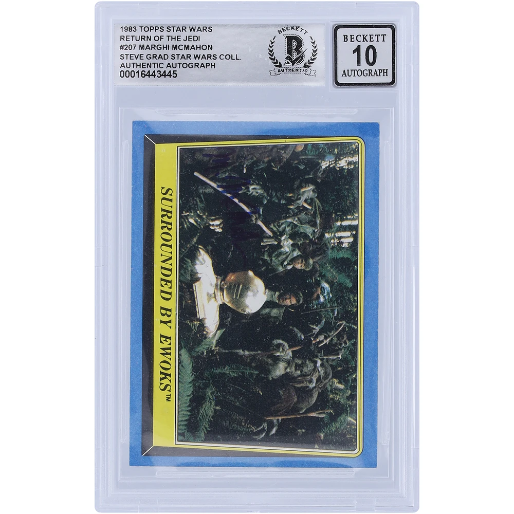 Marghi McMahon Star Wars Autographed 1983 Topps Return of the Jedi #207 BGS Authenticated 10 Card
