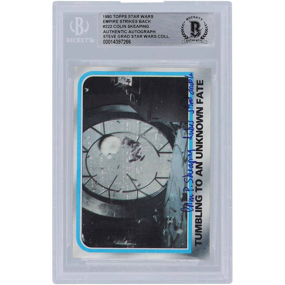 Colin Skeaping Star Wars Autographed 1980 Topps The Empire Strikes Back #222 BGS Authenticated Card with "Luke's Stunt Double" Inscription