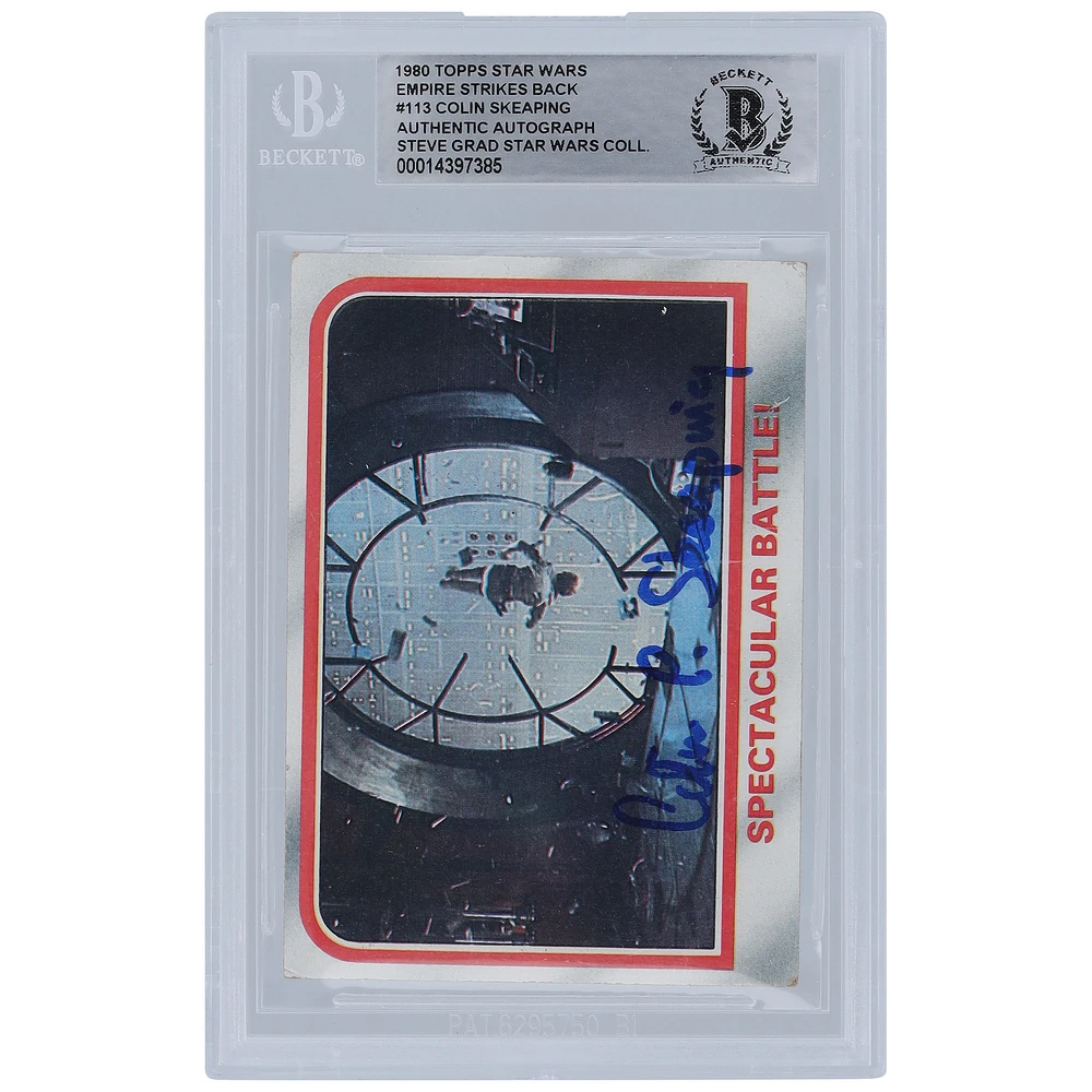 Colin Skeaping Star Wars Autographed 1980 Topps The Empire Strikes Back #113 BGS Authenticated Authentic Card