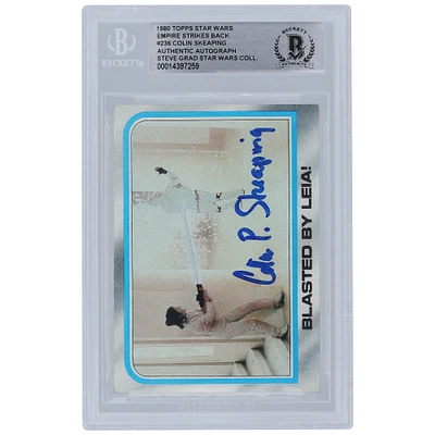 Colin Skeaping Star Wars Autographed 1980 Topps The Empire Strikes Back #236 BGS Authenticated Card