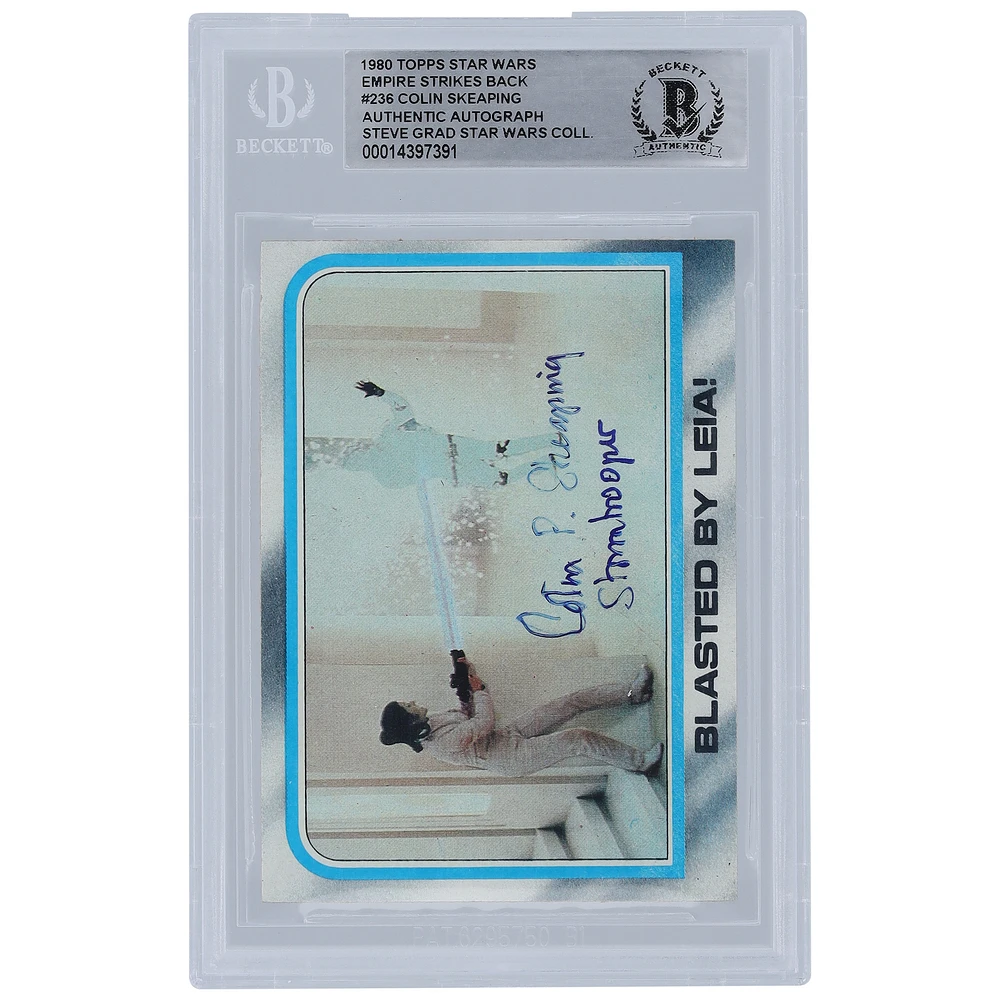 Colin Skeaping Star Wars Autographed 1980 Topps The Empire Strikes Back #236 BGS Authenticated Card with "Stormtrooper" Inscription