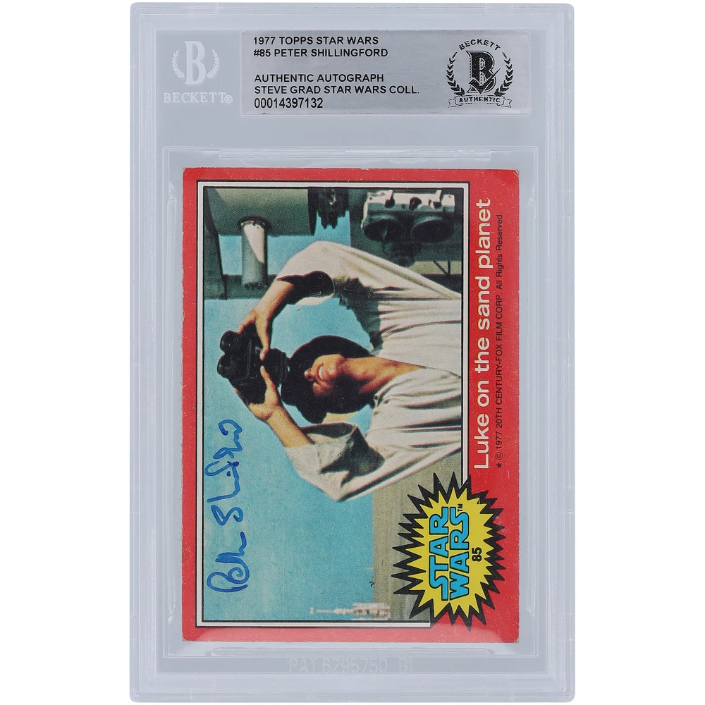 Peter Shillingford Autographed 1977 Topps Star Wars #85 BGS Authenticated Authentic Card