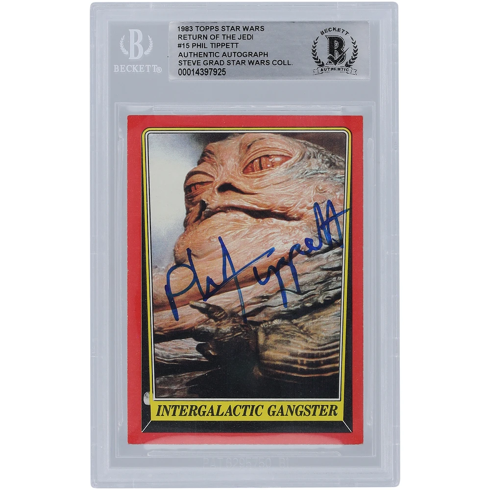 Phil Tippett Star Wars Autographed 1983 Topps Return of the Jedi #15 BGS Authenticated Authentic Card