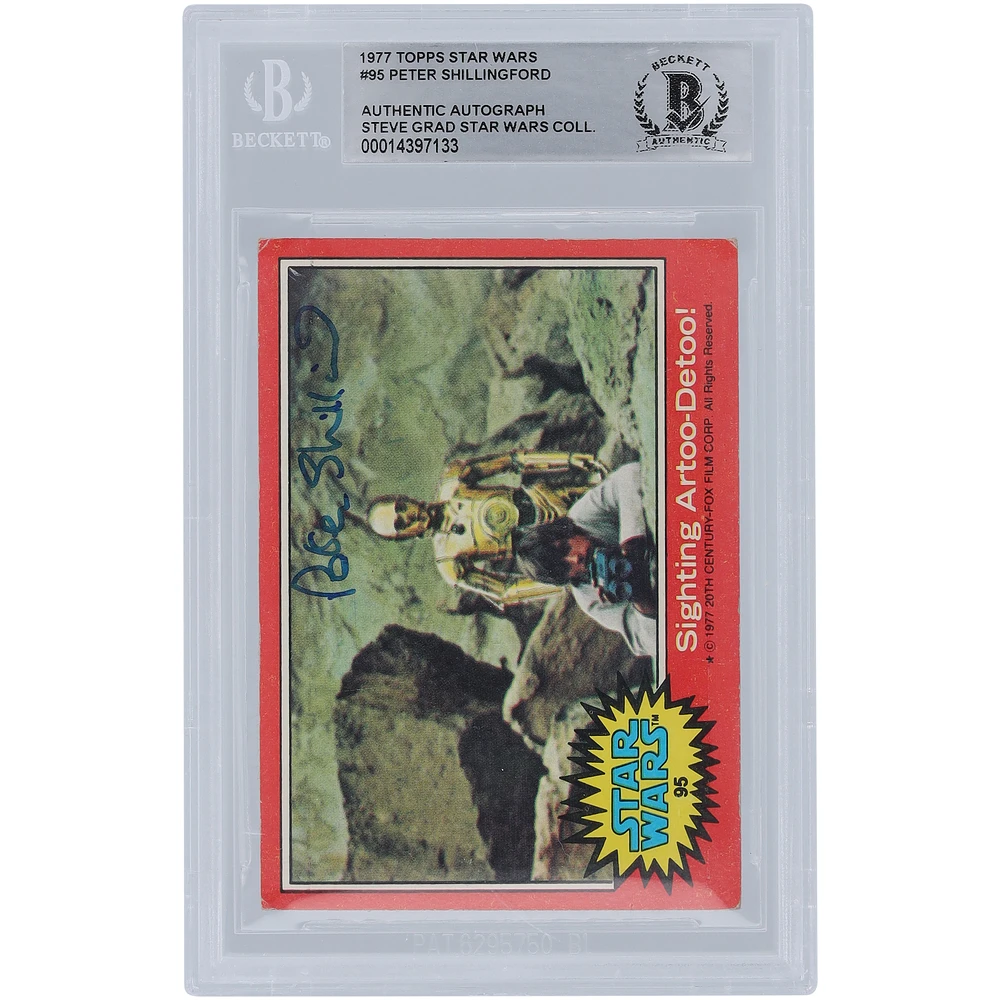 Peter Shillingford Autographed 1977 Topps Star Wars #95 BGS Authenticated Authentic Card