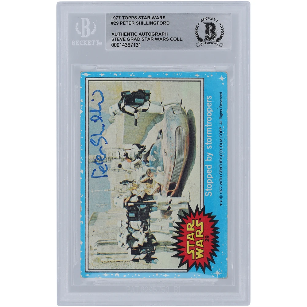 Peter Shillingford Autographed 1977 Topps Star Wars #29 BGS Authenticated Authentic Card