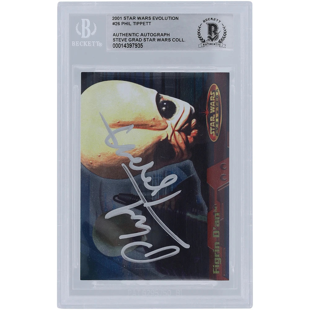 Phil Tippett Star Wars Autographed 2001 Topps Evolution #26 BGS Authenticated Authentic Card