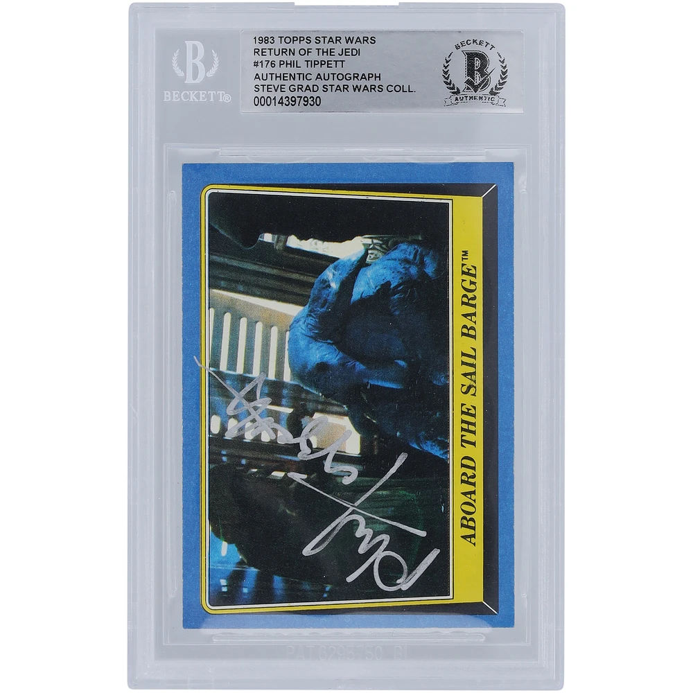 Phil Tippett Star Wars Autographed 1983 Topps Return of the Jedi #176 BGS Authenticated Authentic Card