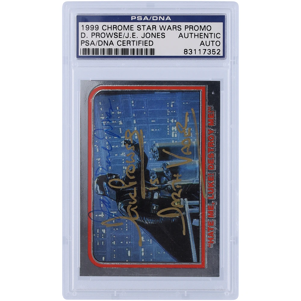 David Prowse and James Earl Jones Star Wars Autographed 1999 Topps Chrome The Empire Strikes Back #PI PSA Authenticated Authentic Card with "Is Darth Vader" Inscription