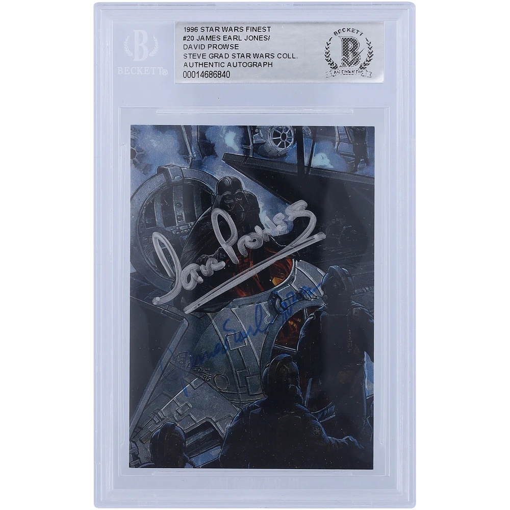 David Prowse and James Earl Jones Star Wars Autographed 1996 Topps Finest #20 BGS Authenticated Authentic Card
