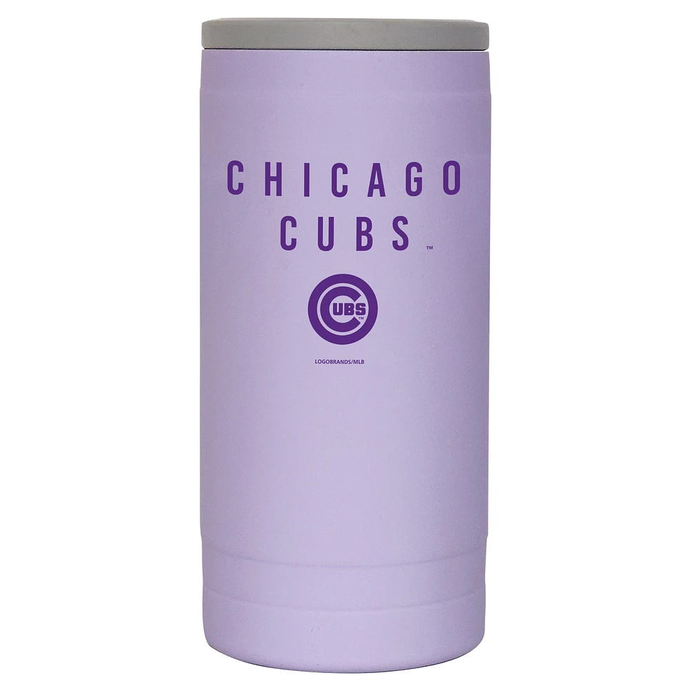 Chicago Cubs 12oz. Lavender Soft Touch Slim Coolie