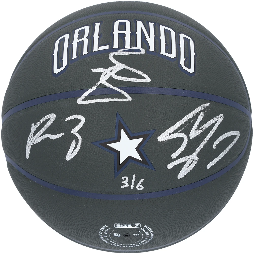 Limited Edition of 6: Shaquille O'Neal, Paolo Banchero, & Mike Miller Orlando Magic Autographed Wilson Basketball