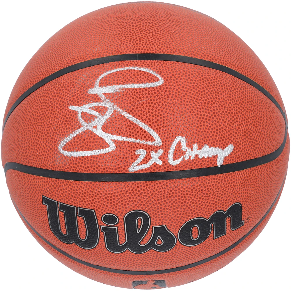 Mike Miller Miami Heat Autographed Wilson Authentic Series Indoor/Outdoor Basketball with "2x Champ" Inscription