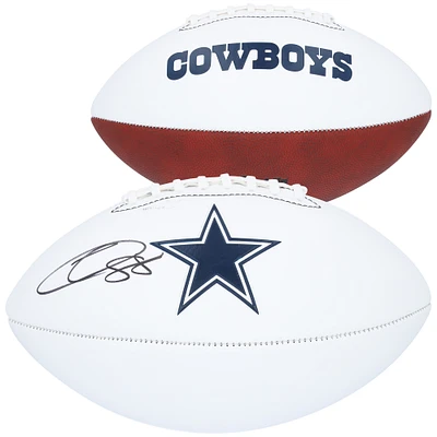 CeeDee Lamb Dallas Cowboys Autographed Franklin White Panel Football