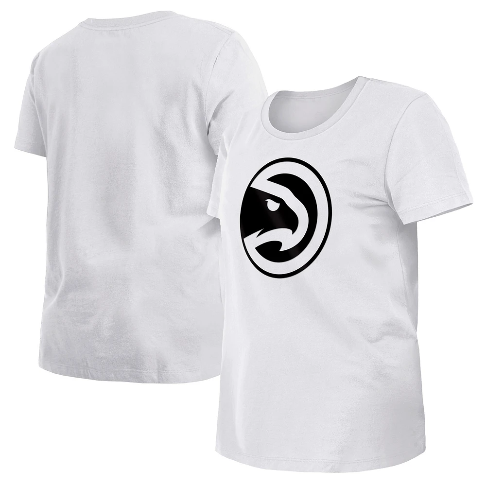 Women's New Era White Atlanta Hawks 2023/24 City Edition T-Shirt