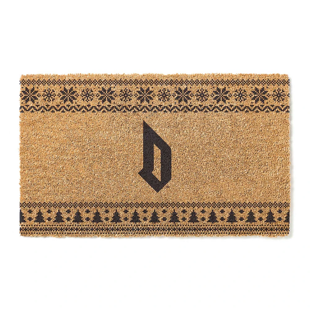 Duquesne Dukes 18" x 30" Holiday Coir Doormat