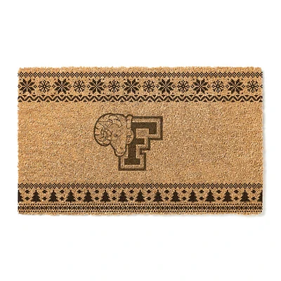 Fordham Rams 18" x 30" Holiday Coir Doormat