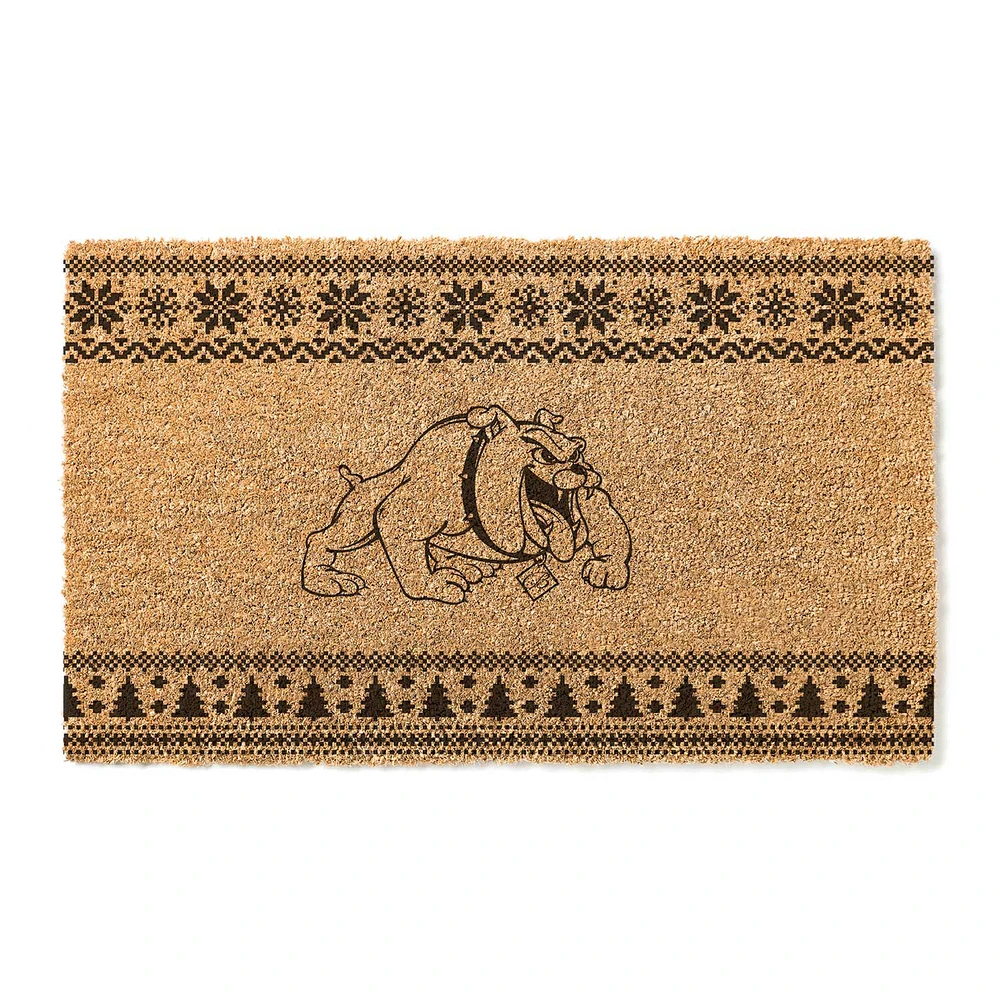 Bowie State Bulldogs 18" x 30" Holiday Coir Doormat