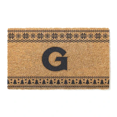 Georgetown Hoyas 18" x 30" Holiday Coir Doormat