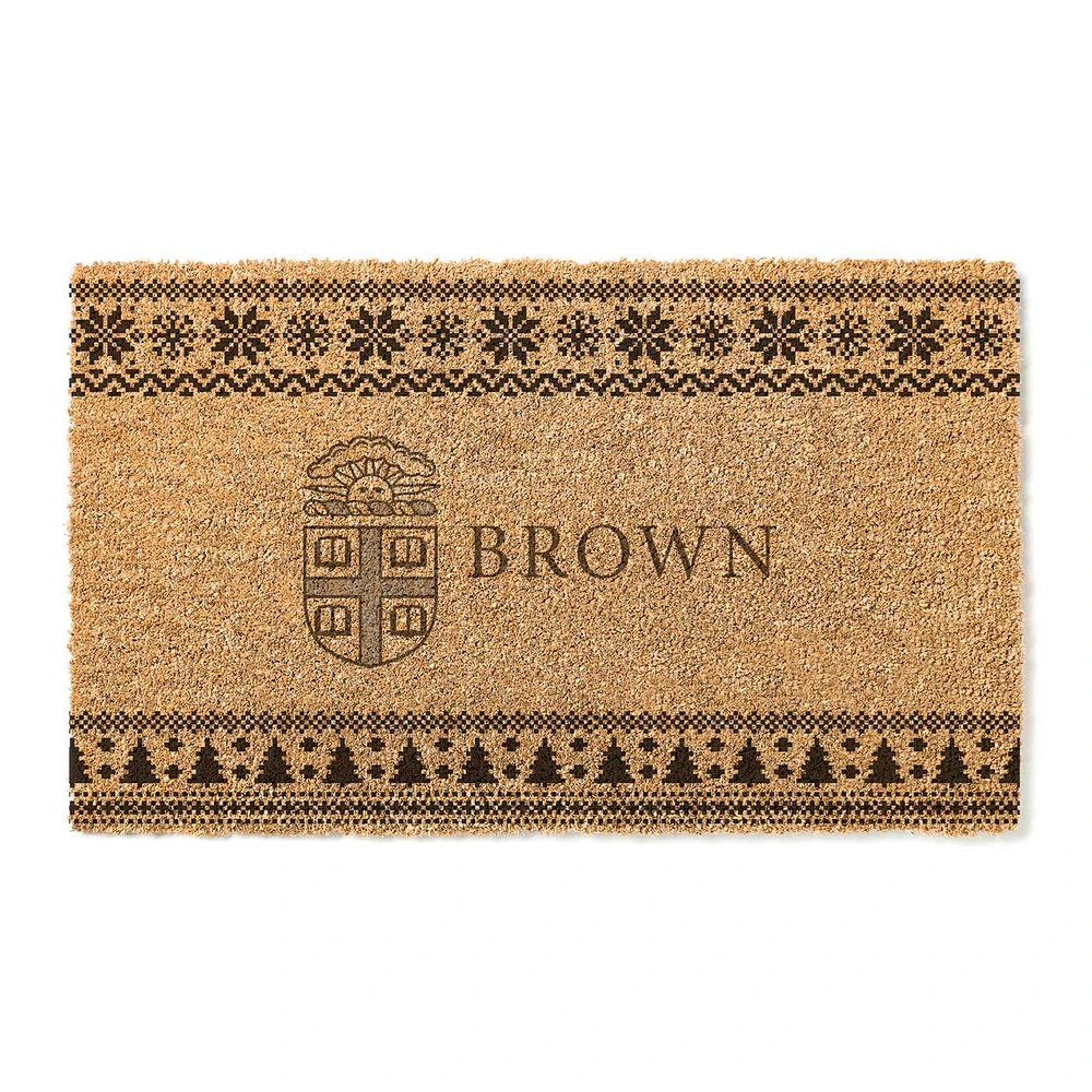 Brown Bears 18" x 30" Holiday Coir Doormat