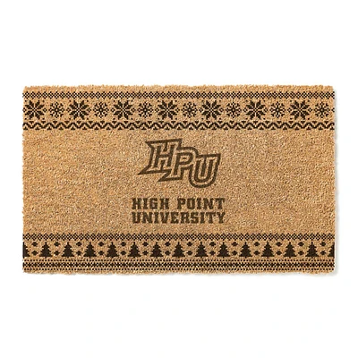 High Point Panthers 18" x 30" Holiday Coir Doormat