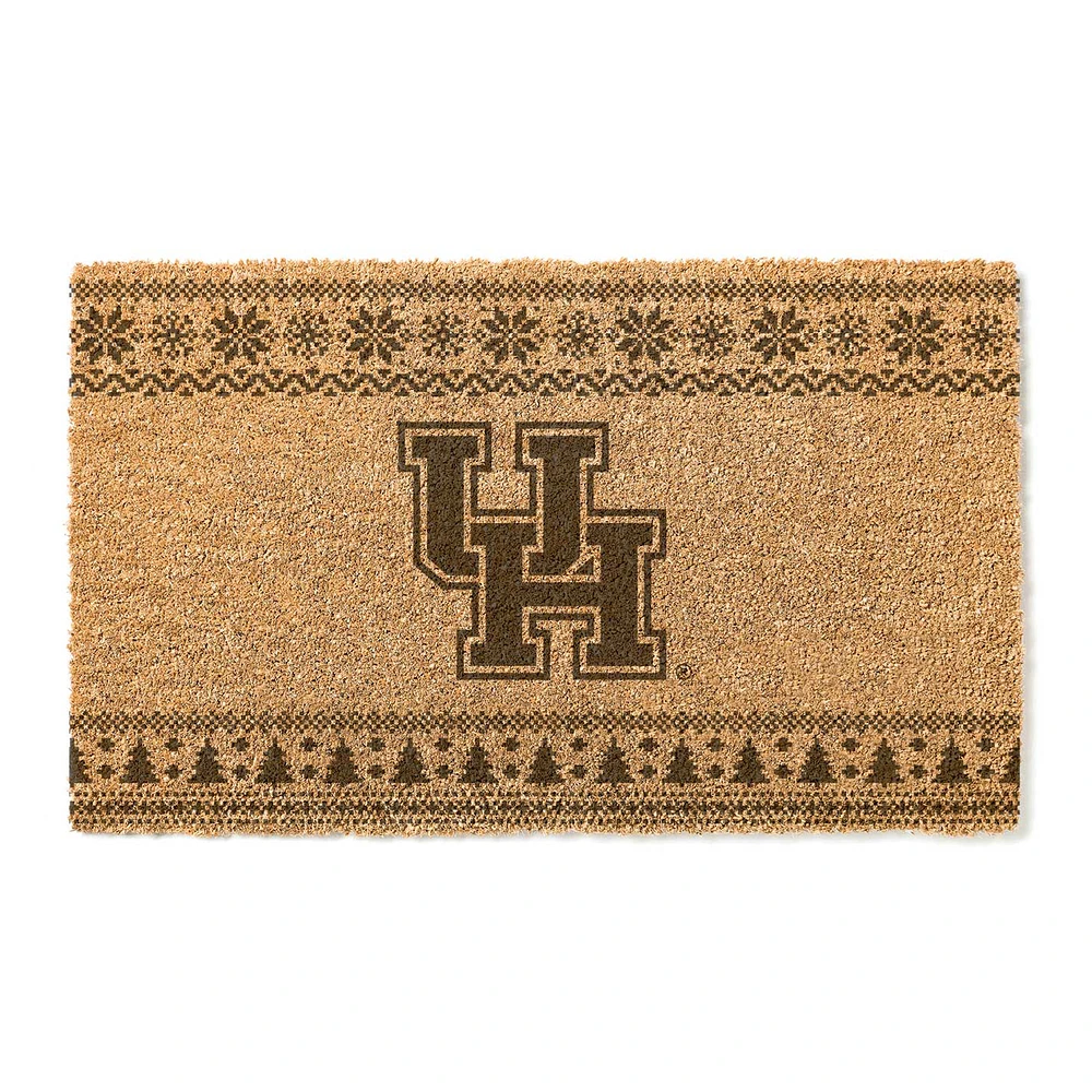 Houston Cougars 18" x 30" Holiday Coir Doormat