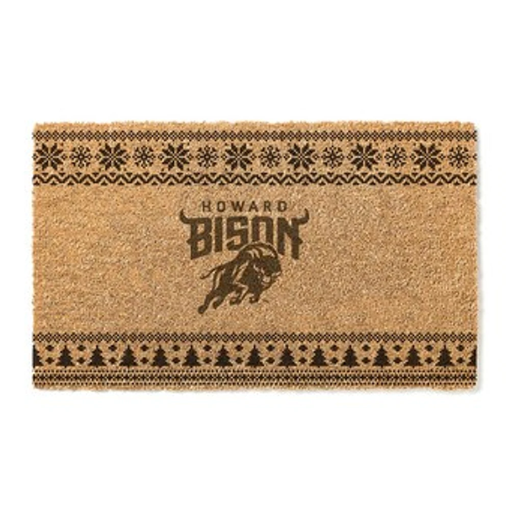 Howard Bison 18" x 30" Holiday Coir Doormat