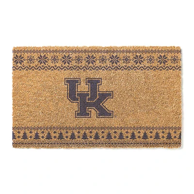 Kentucky Wildcats 18" x 30" Holiday Coir Doormat