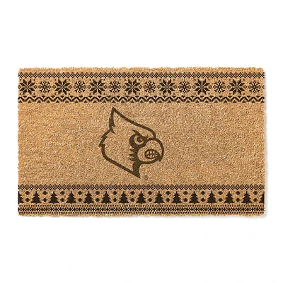 Louisville Cardinals 18" x 30" Holiday Coir Doormat