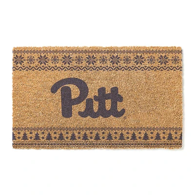 Pitt Panthers 18" x 30" Holiday Coir Doormat