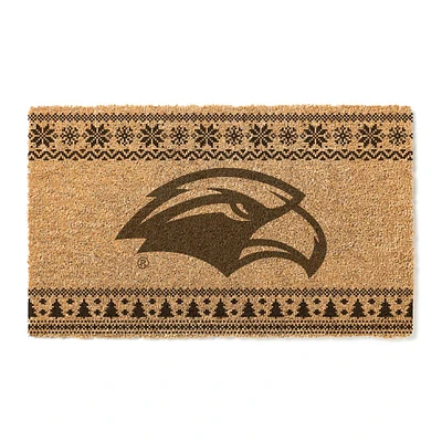 Southern Miss Golden Eagles 18" x 30" Holiday Coir Doormat