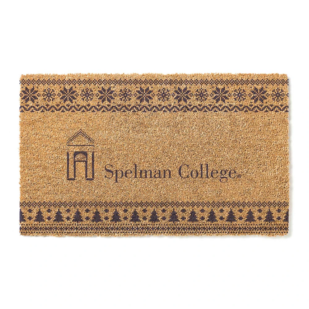 Spelman College Jaguars 18" x 30" Holiday Coir Doormat