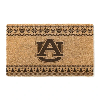 Auburn Tigers 18" x 30" Holiday Coir Doormat